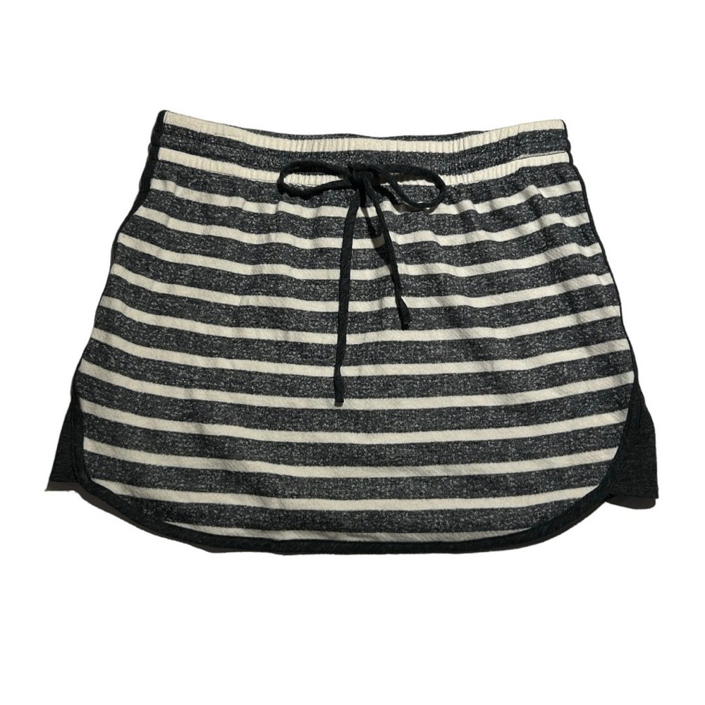 Stem Grey And White Terrycloth Mini Skirt Size Medium